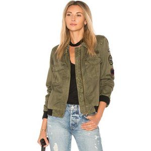 SANCTUARY MILITARY FATIGUE BOMBER JACKET - NEW